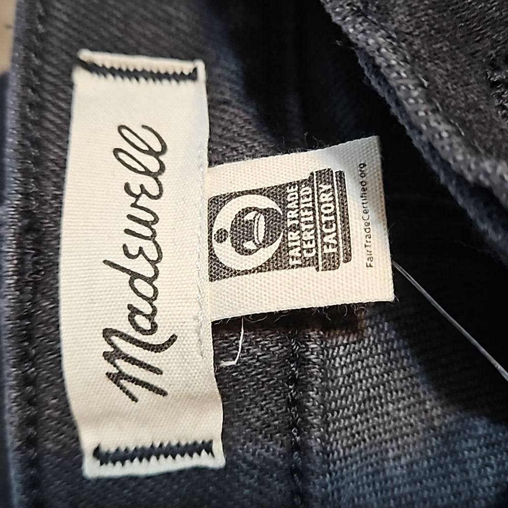 NWT Madewell 10" High-Rise Skinny Black Jeans - Picture 9 of 12